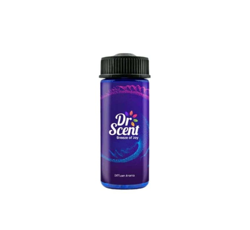 DR Scent fragrance bottle dining area